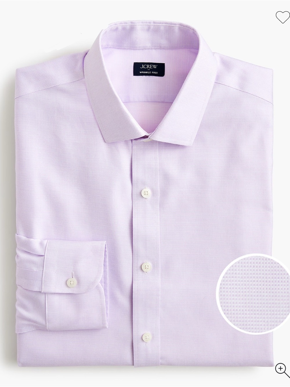 J. Crew Factory Light Lavender Dress Shirt - Picture 5 of 6